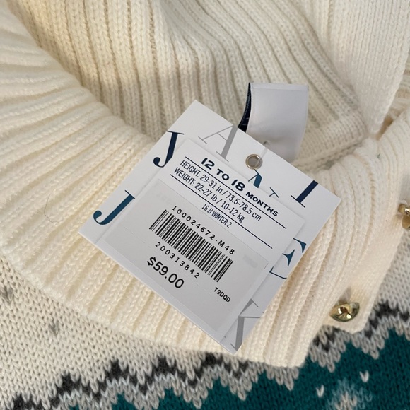 NWT Janie and Jack Toddler Sweater Dress - Picture 3 of 3